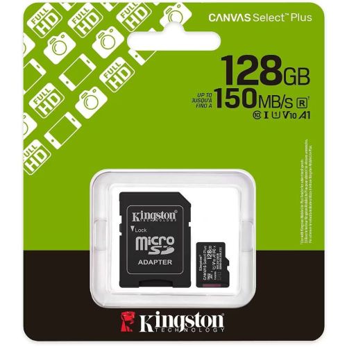 Kingston MicroSD Card Canvas Select Plus 128GB Klasse 10 + Adapter (SDCS3/128)