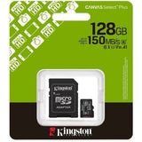 Kingston MicroSD Card Canvas Select Plus 128GB Klasse 10 + Adapter (SDCS3/128)