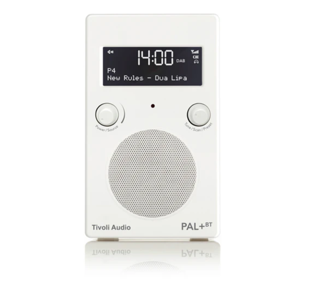 Tivoli Audio Classic PAL+ BT DAB+ og FM Radio med Bluetooth - HVID