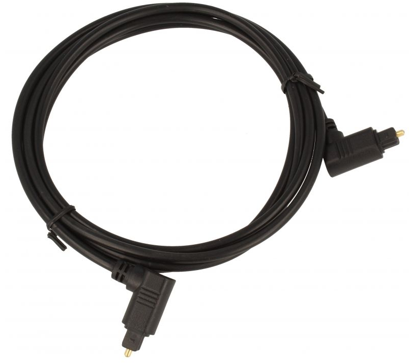 Lyslederkabel (Ø=4,0mm), Toslink/Toslink, vinklet 2m