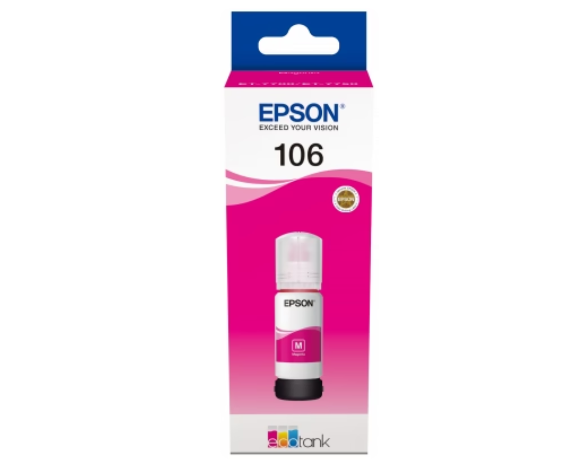 T106 EcoTank Magenta Ink bottle