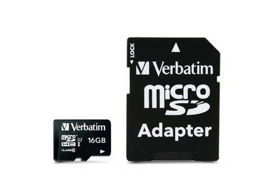 Verbatim Micro SDHC (SD-Kortlæser), 16 GB