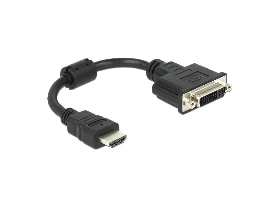 ADAPTER HDMI HANSTIK > DVI 24+1 BØSNING 20CM