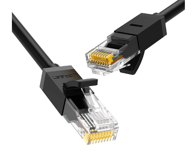 Ugreen kabel internet netværkskabel Ethernet patchcord RJ45 Cat 6 UTP 1000Mbps 5m sort