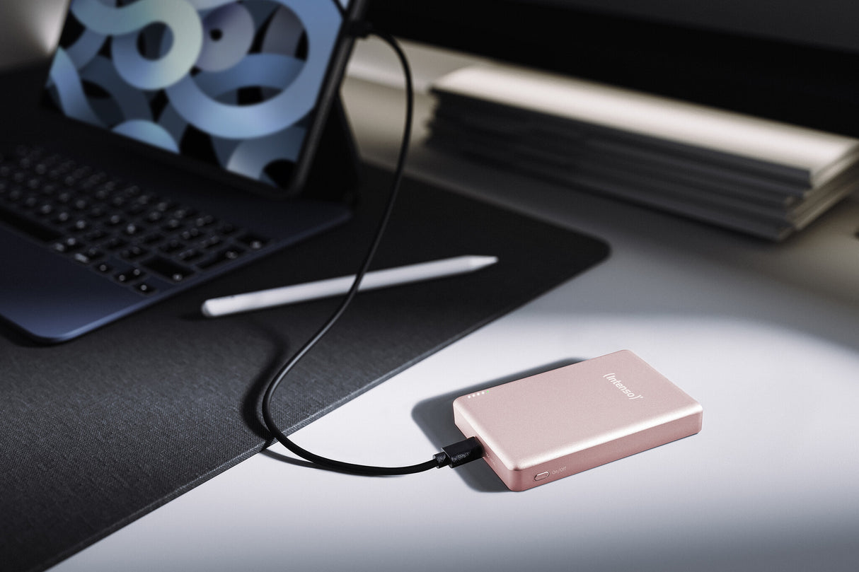 Intenso MW10000 Lithium polymer (LiPo) 10000 mAh Trådløs opladning Rose