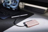 Intenso MW10000 Lithium polymer (LiPo) 10000 mAh Trådløs opladning Rose