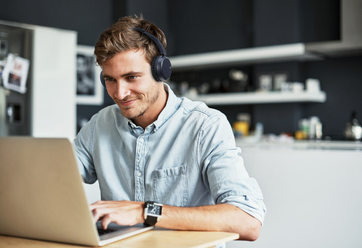 JVC HA-S36W Headset Trådløs Opkald/musik Bluetooth Blå