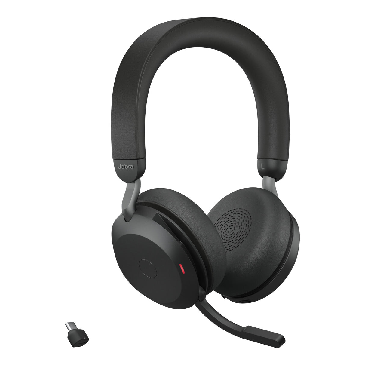 Jabra Evolve2 75 Headset Kabel & trådløs Kontor/Callcenter USB Type-C Bluetooth Sort