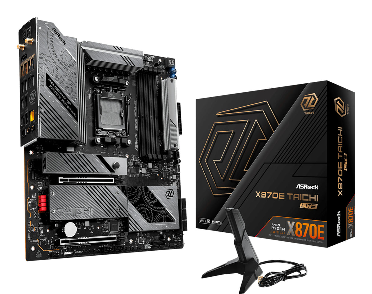 ASRock X870E Taichi Lite WiFi Motherboard EATX AM5 Socket DDR5