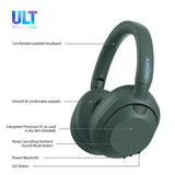 Sony WHULT900NH hovedtelefoner/headset Kabel & trådløs Opkald/musik Bluetooth Grøn