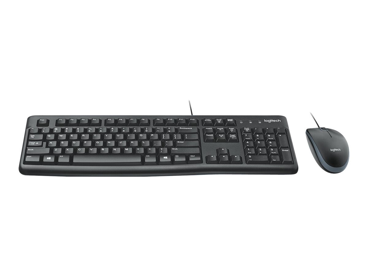 Logitech Desktop MK120 Tastatur og mus-sæt Kabling Nordisk