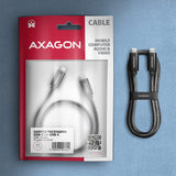 Axagon BUCM4X-CM10AB USB-kabel USB4 Gen 3x2 1 m USB C 40 Gbit/sek. 240 W Sort