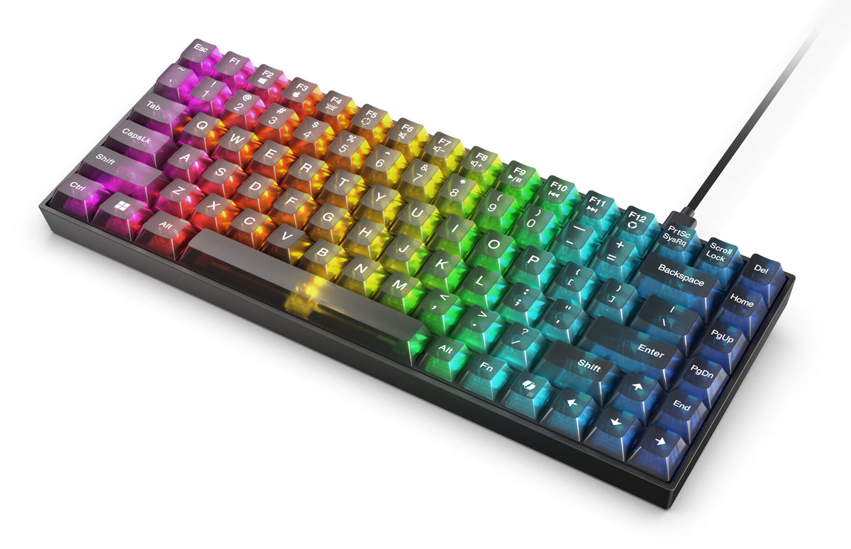 Lenovo Legion K510 Mini Pro tastatur Spil USB US engelsk Sort, Transparent