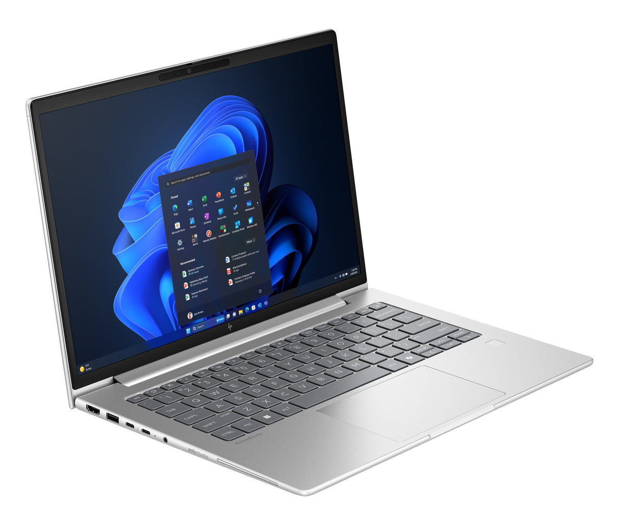 HP EliteBook 6 G1i AI Intel Core Ultra 5 225U Laptop 35,6 cm (14") WUXGA 24 GB DDR5-SDRAM 512 GB SSD Wi-Fi 7 (802.11be) Windows 11 Pro AI PC Sølv