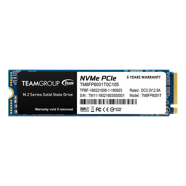 Team Group SSD MP33 1TB M.2 PCI Express 3.0 x4 (NVMe)