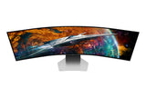 Samsung G95SC computerskærm 124,5 cm (49") 5120 x 1440 pixel Dual QHD OLED Sølv