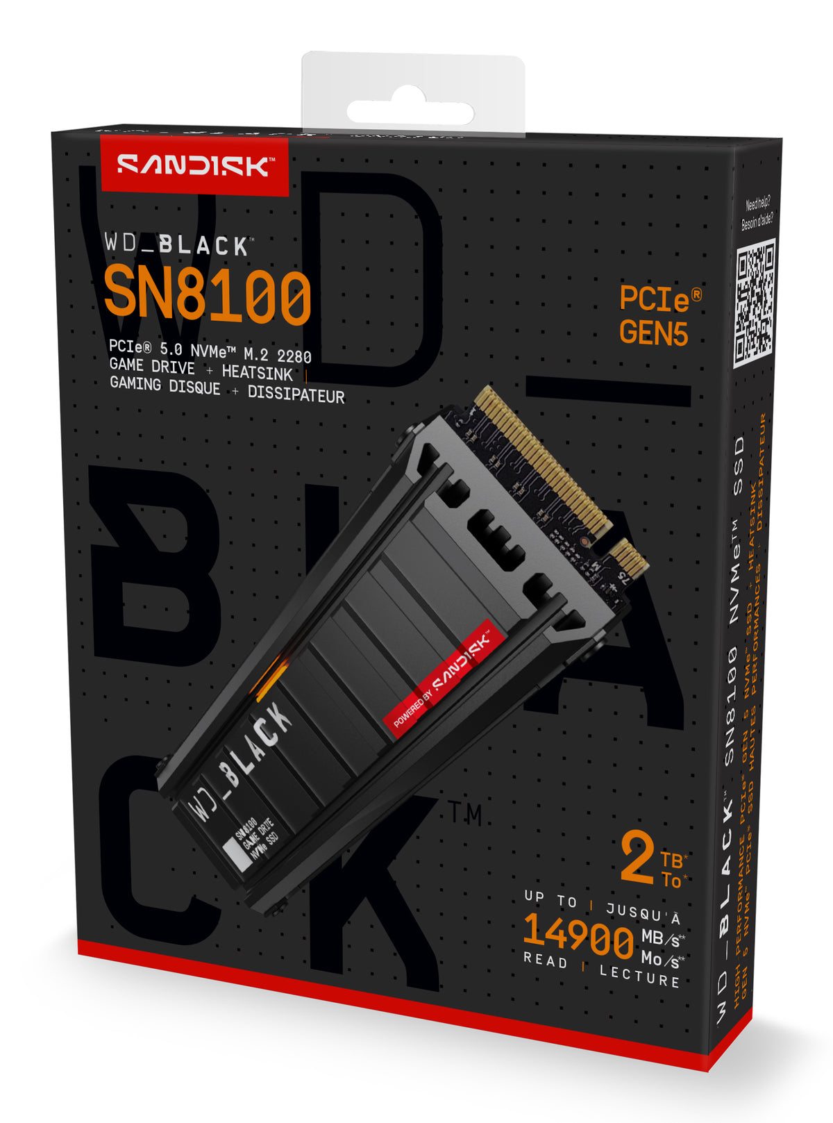 WD Black SSD SN8100 2TB M.2 PCI Express 5.0 x4 (NVMe)