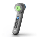 Braun BNT 400 BK Termometer med fjernregistrering Grå Pande Knapper