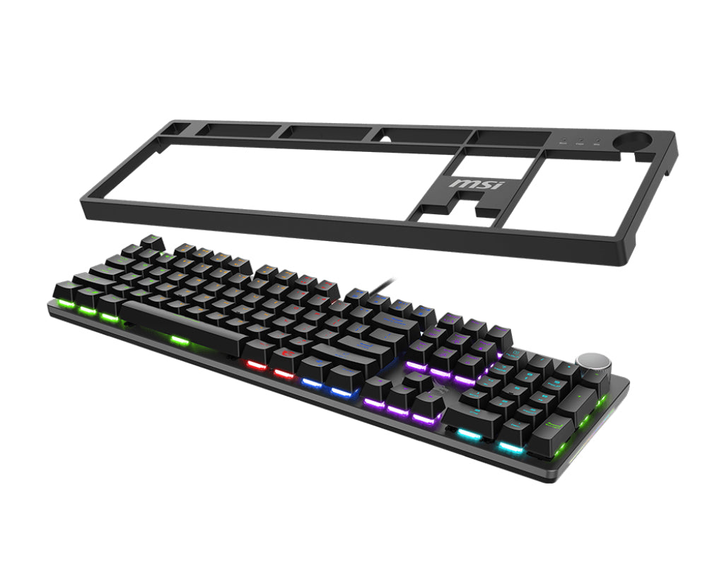 MSI FORGE GK320 RED tastatur Spil USB QWERTY US International Sort