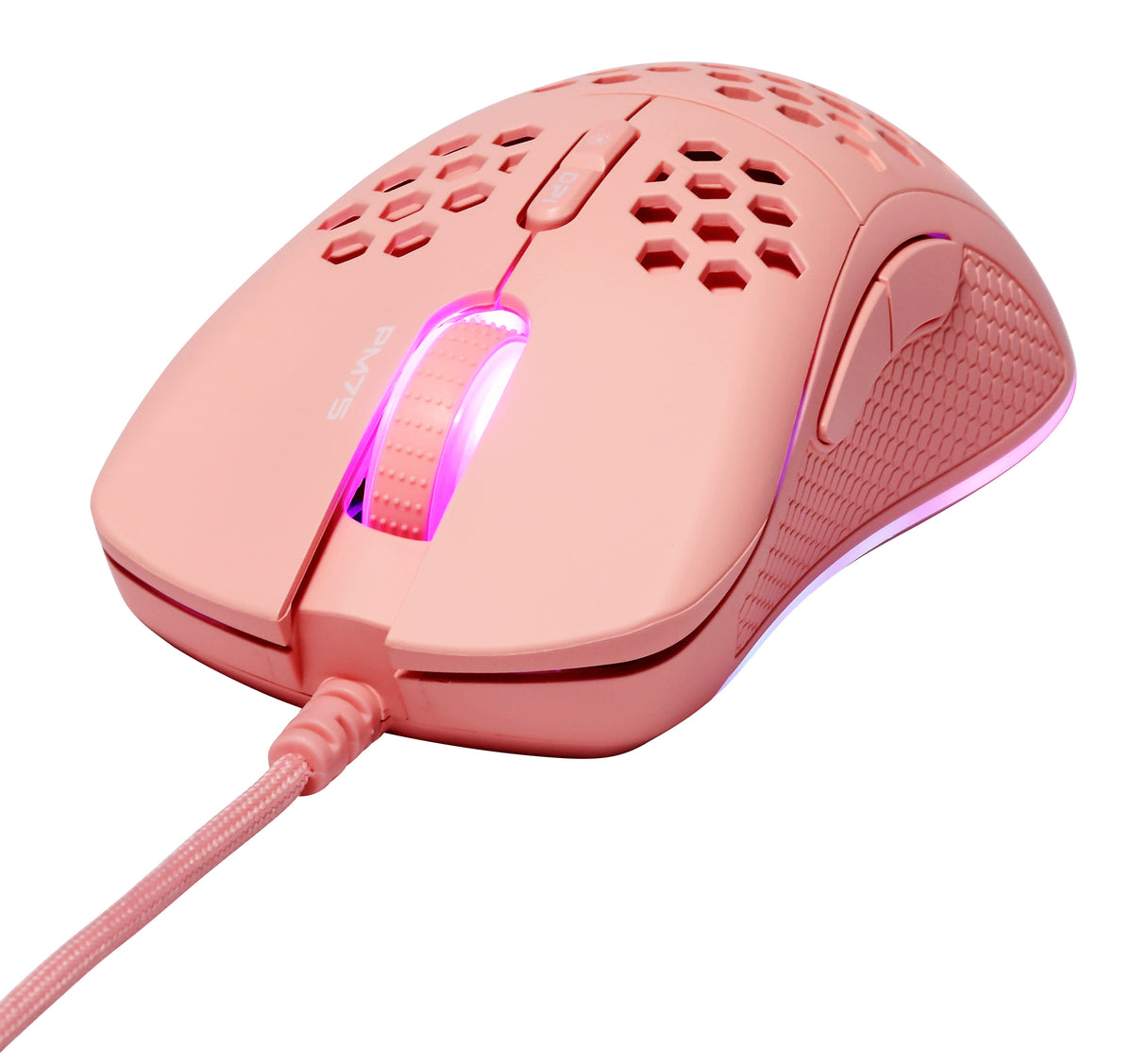 Deltaco Gaming PM75 ultralight mouse, pink
