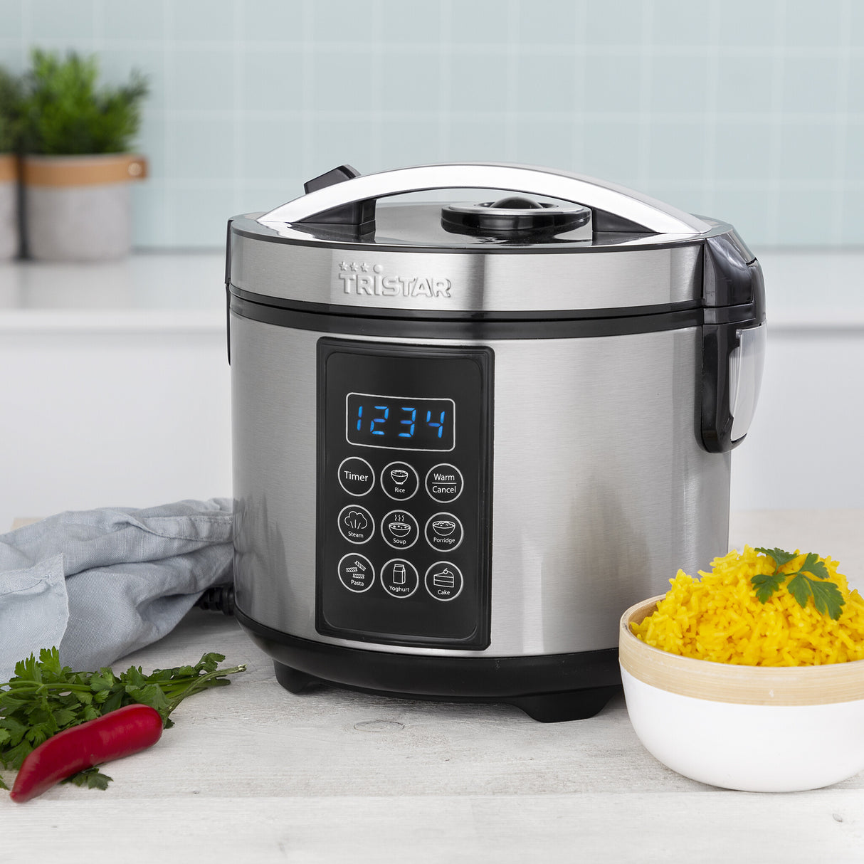 Tristar RK-6132 multi komfur 1,5 L 500 W Sort, Rustfrit stål