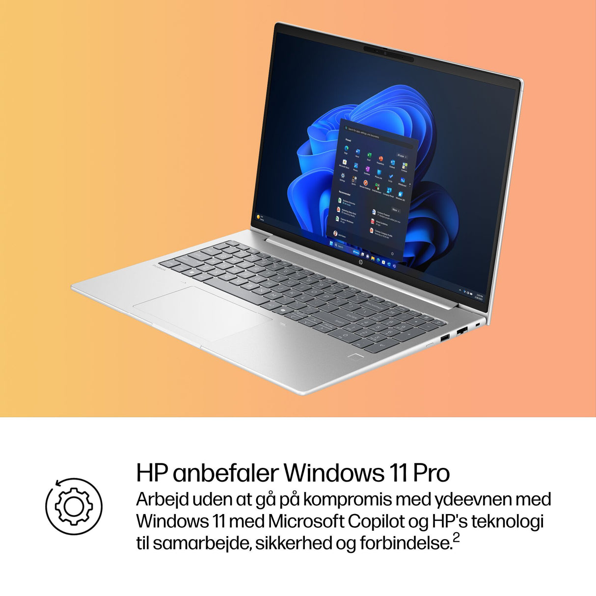 HP ProBook 4 G1i 16 Intel Core Ultra 5 225U Laptop 40,6 cm (16") WUXGA 16 GB DDR5-SDRAM 512 GB SSD Wi-Fi 7 (802.11be) Windows 11 Pro AI PC Sølv