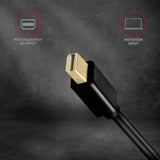 Axagon RVDM-HI14N videokabel adapter 0,15 m Mini DisplayPort HDMI Sort