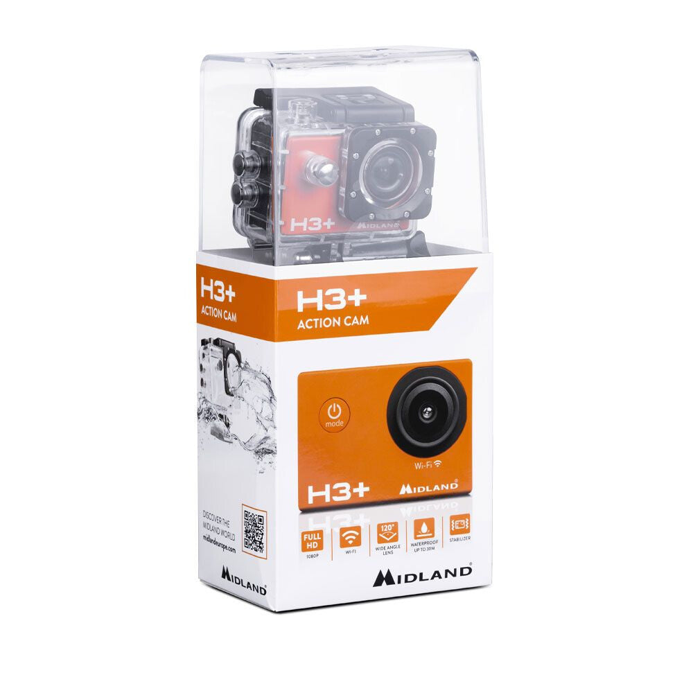 Midland H3+ kamera til actionsport 16 MP Fuld HD Wi-Fi 52 g