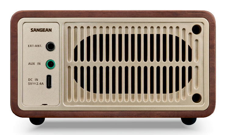 Sangean WR-7 Plus radio natural cherry