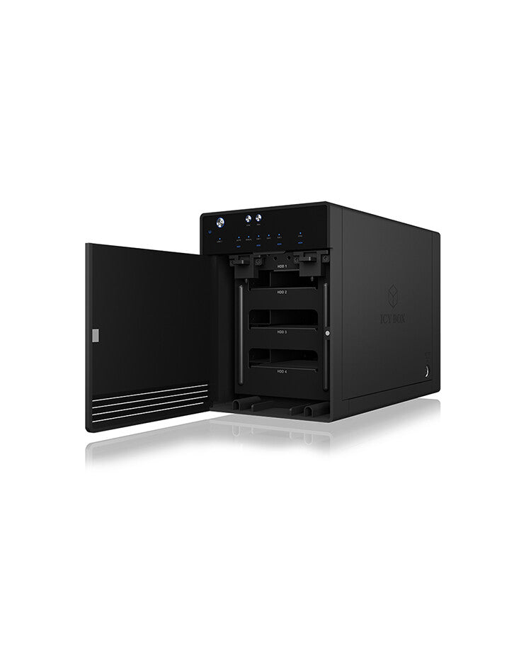 ICY BOX IB-3740-C31 HDD/SSD enclosure Black 2.5/3.5"
