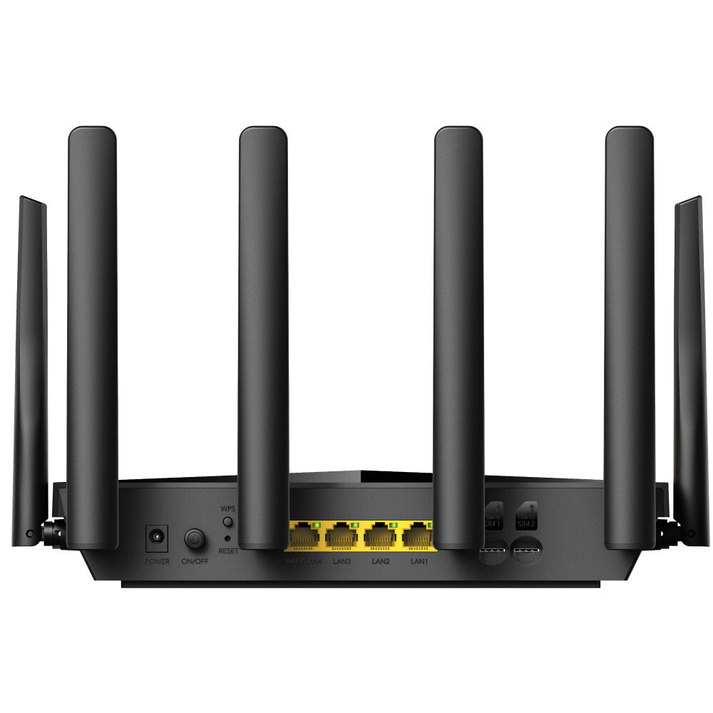 Cudy LT18 trådløs router Gigabit Ethernet Dual-band (2,4 GHz / 5 GHz) 4G Sort