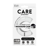 PanzerGlass CARE™ by ® Case Transparent m. Sølv Kickstand & MagSafe iPhone 16 Pro Max