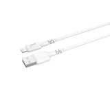 Gear Rundt ladekabel Lightning til USB-A 1m Hvid MFI