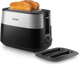 Philips Daily Collection HD2517/90 brødrister 8 2 skive(r) 900 W Sort, Sølv