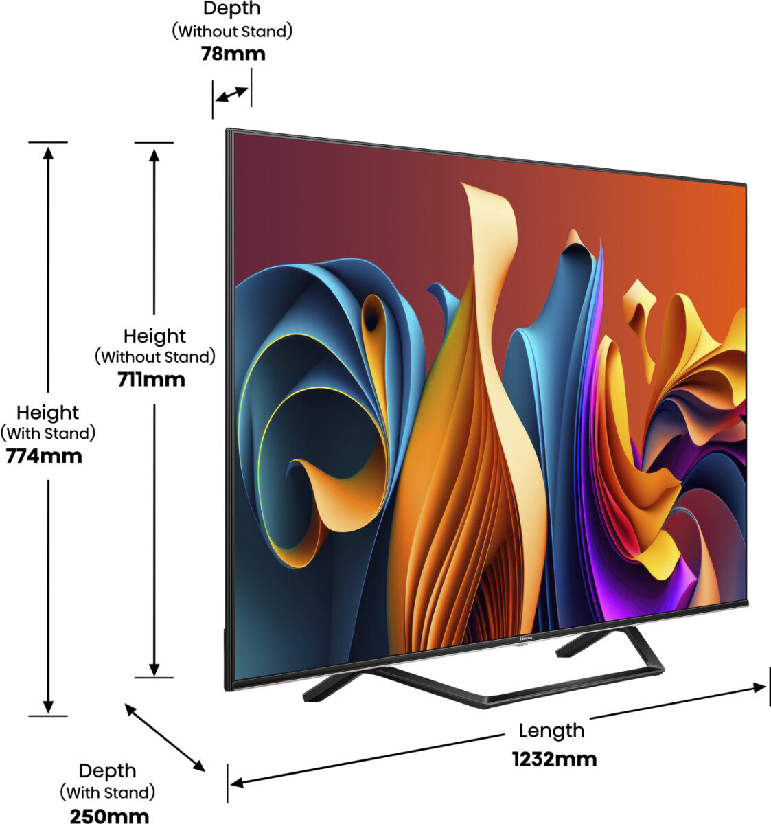 Hisense QLED Smart TV 55A7NQ ČR/TS