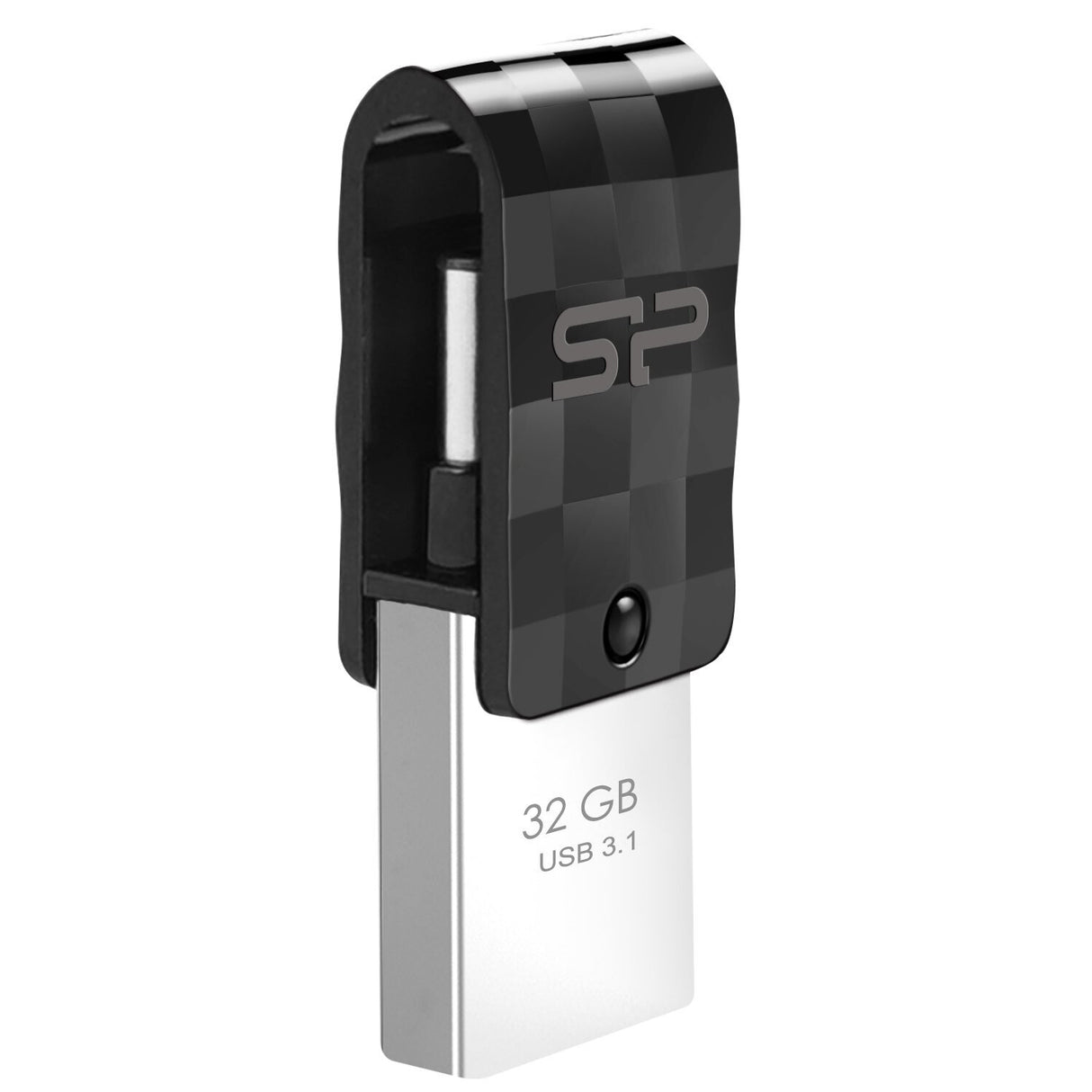 Silicon Power Mobile C31 USB-nøgle 32 GB USB Type-A / USB Type-C 3.2 Gen 1 (3.1 Gen 1) Sort, Sølv