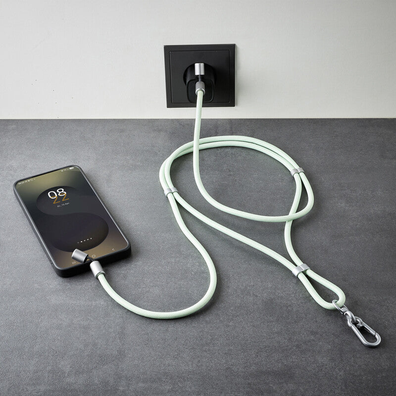 Intenso Handykette als Lade- + Datenkabel USB-C bis 1,65m grün USB-kabel USB C Grøn