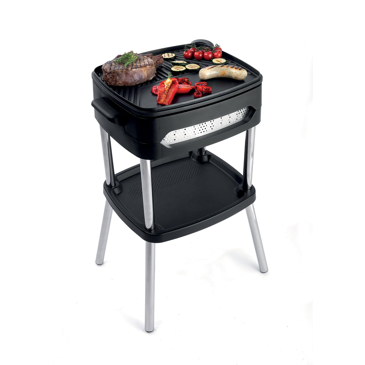 FRITEL Family BBQ 3256 Havegrill Rød/sort
