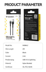 Wozinsky WNBAL2 2 m Sort