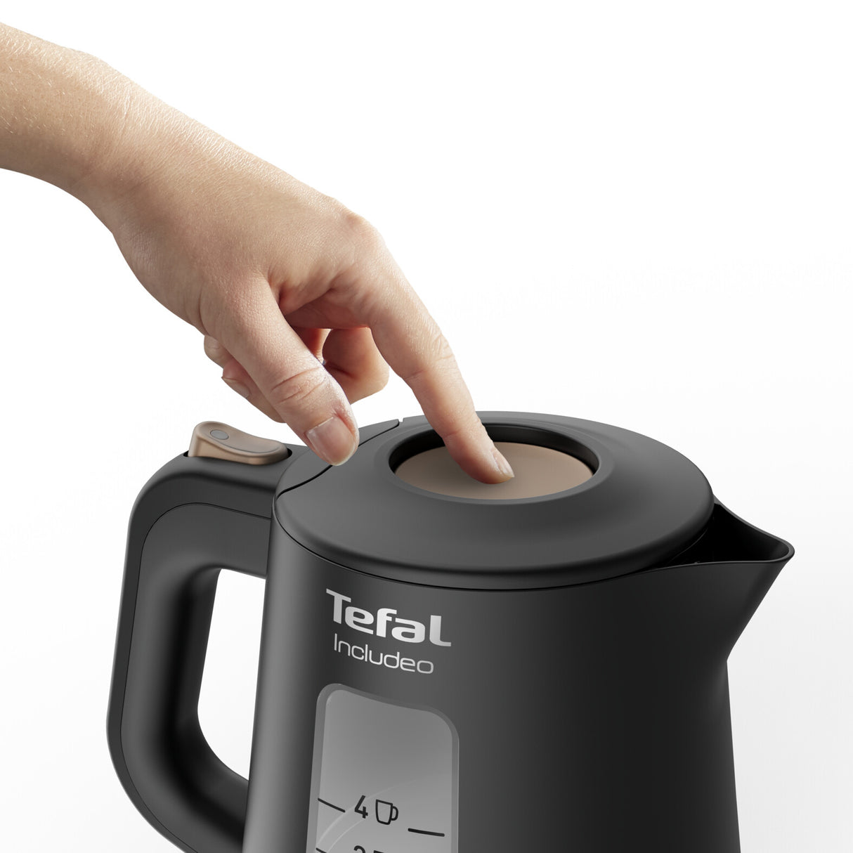 Tefal Includeo KI5338 elkedel 1 L 2400 W Sort
