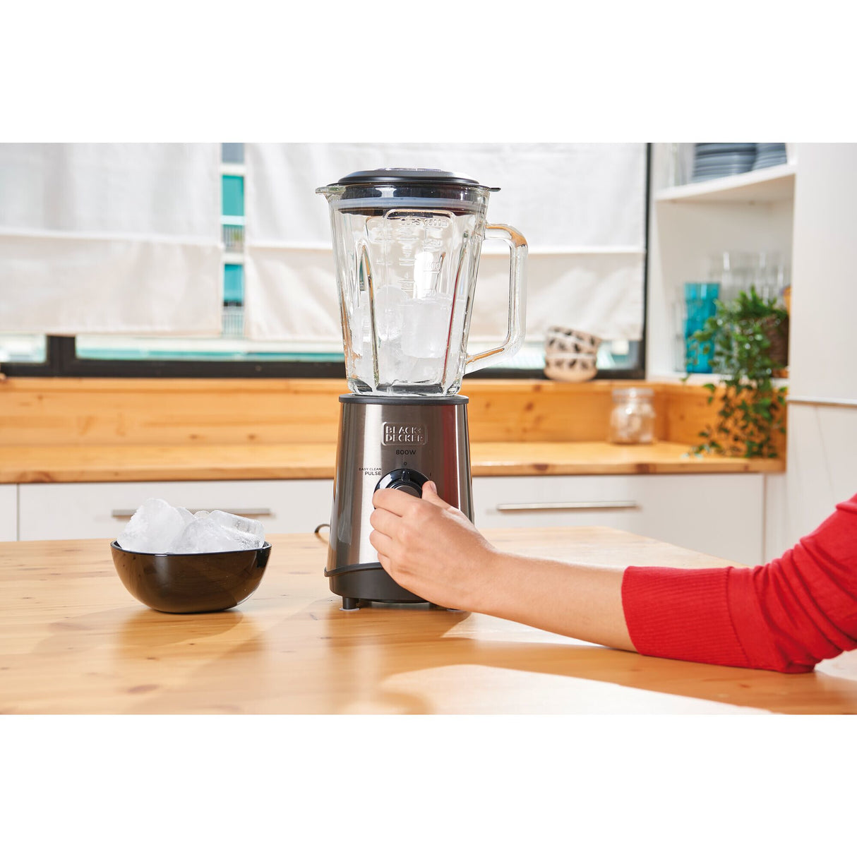 Black & Decker BXJB800E Bordplade blender 800 W Sort, Transparent