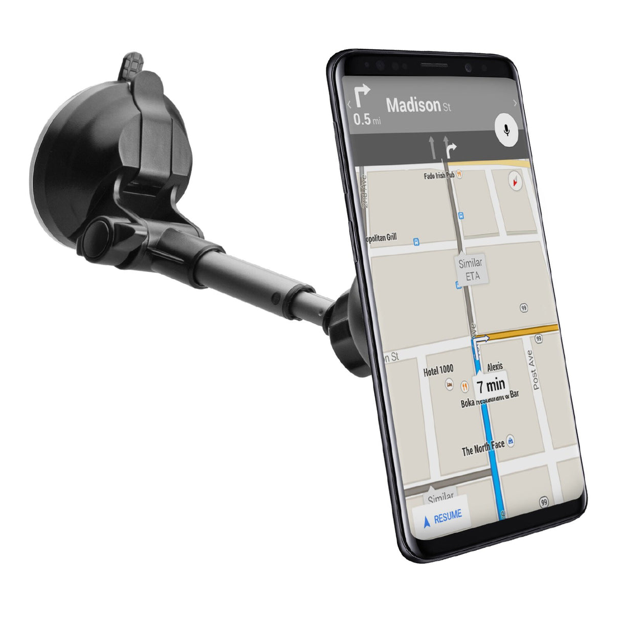 SBS TESUPMAGEXT holder Passiv holder Mobiltelefon/Smartphone Sort, Sølv