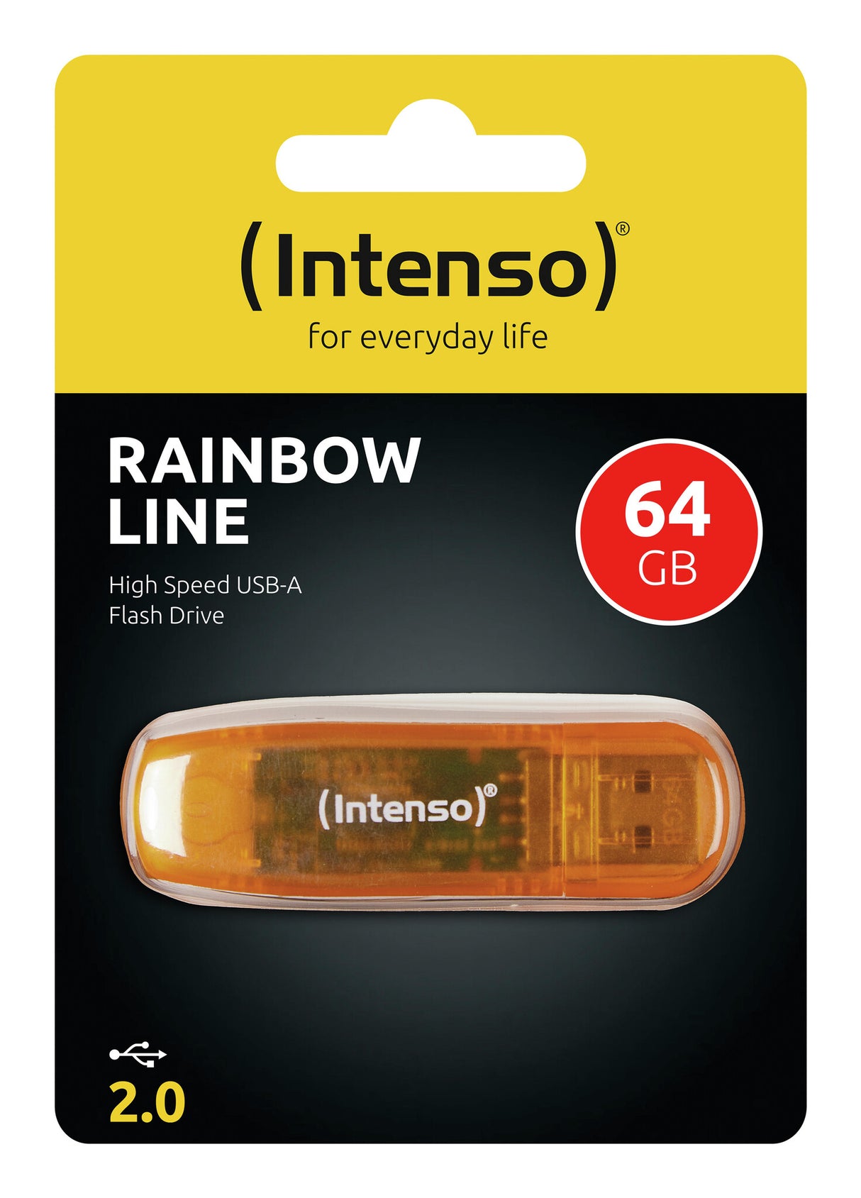 Intenso Rainbow Line USB-nøgle 64 GB USB Type-A 2.0 Orange