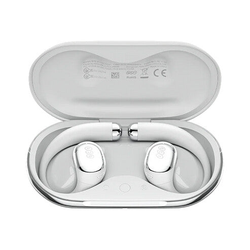 QCY Crossky R70 Headset Trådløs Open-ear Opkald/musik Bluetooth Lys grå, Sølv