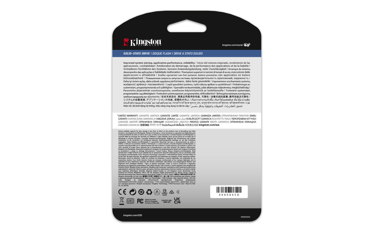 Kingston Technology 960G DC600M (blandet brug) 2,5" Enterprise SATA SSD