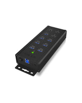 ICY BOX IB-HUB1703-QC3 USB 3.2 Gen 1 (3.1 Gen 1) Type-B 5000 Mbit/s Black
