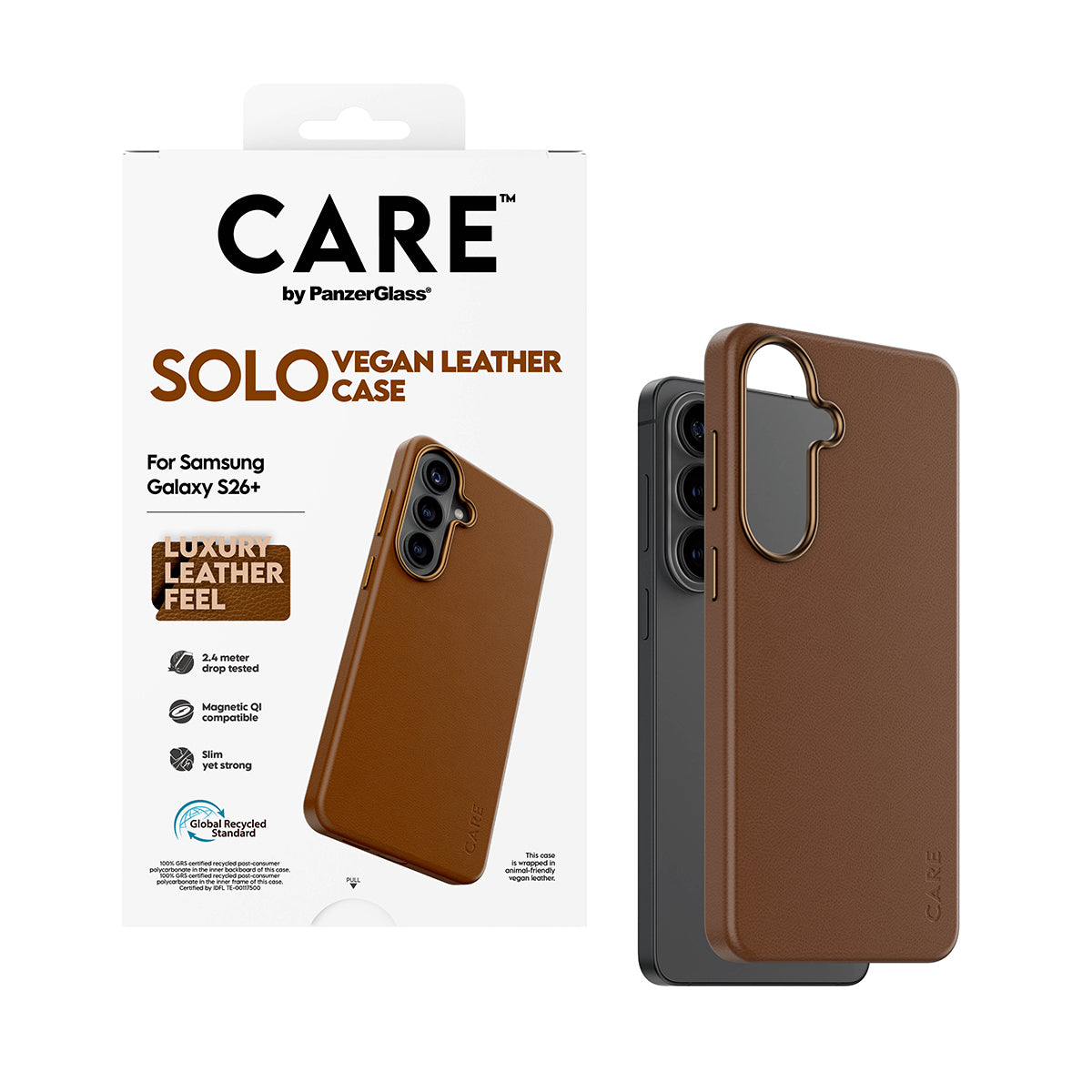 CARE by PanzerGlass Solo Case Brown Samsung Galaxy S26+