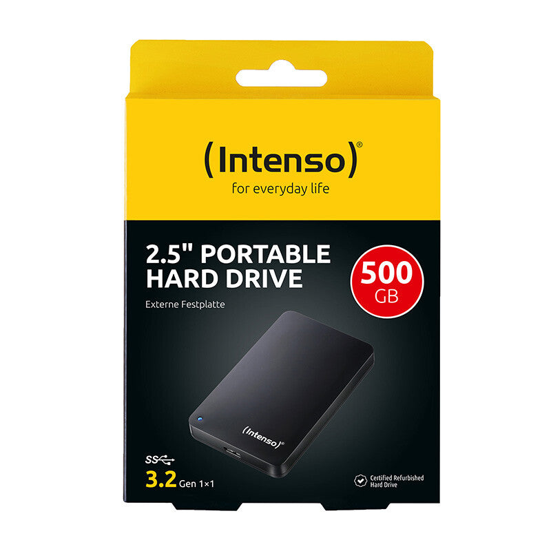 Intenso 6021530 ekstern harddisk 500 GB 5400 rpm 2.5" USB Type-A 3.2 Gen 1 (3.1 Gen 1) Sort