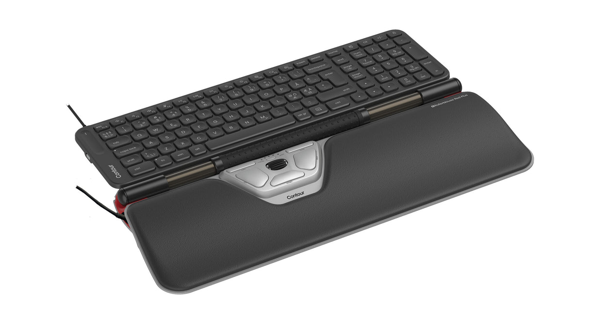 Contour Design Contour RollerMouse Red Plus & Balance Mid-Size Keyboard Combo, Wired, Pan Nordic