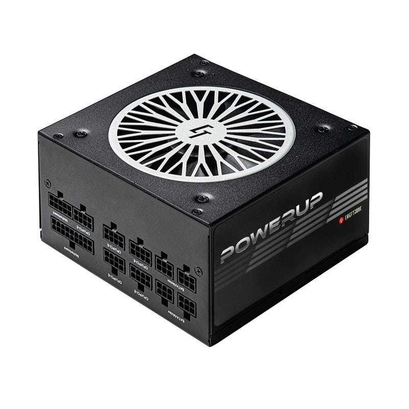Chieftec PowerUp GPX-850FC enhed til strømforsyning 850 W 20+4 pin ATX ATX Sort